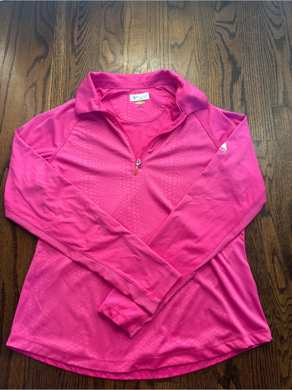 Hot Pink Quarter-Zip Performance Top- PGA West